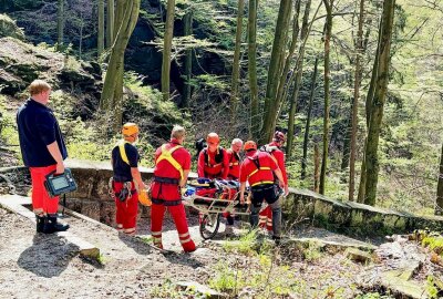 Rettungseinsatz im Gebirge: Bergwacht eilt 80-jährigem Wanderer zur Hilfe - Die Bergwacht eilte einem 80-jährigen Mann zur Hilfe. Foto: Marko Förster