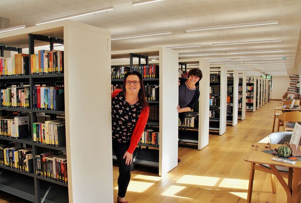 Die Bibliothek "Alte Lateinschule" in Rochlitz. Foto: Andrea Funke