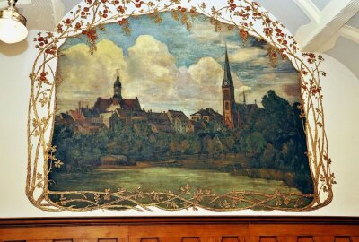 Sanierung in Geringswalde: Ratskeller und Weinstube im Topzustand - In der Weinstube ziert dieses Gemälde die Wand. Foto: Andrea Funke