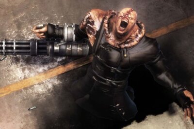 Schaurigschöne Erinnerungen: Durch die Jahre mit "Resident Evil" - "Projekt Nemesis" ist übrigens das hier - eine Art Super-Zombie, der permanent und gnadenlos Jagd auf den Spieler macht. Sein "S.T.A.R.S."-Grunzen ging durch Mark und Bein.