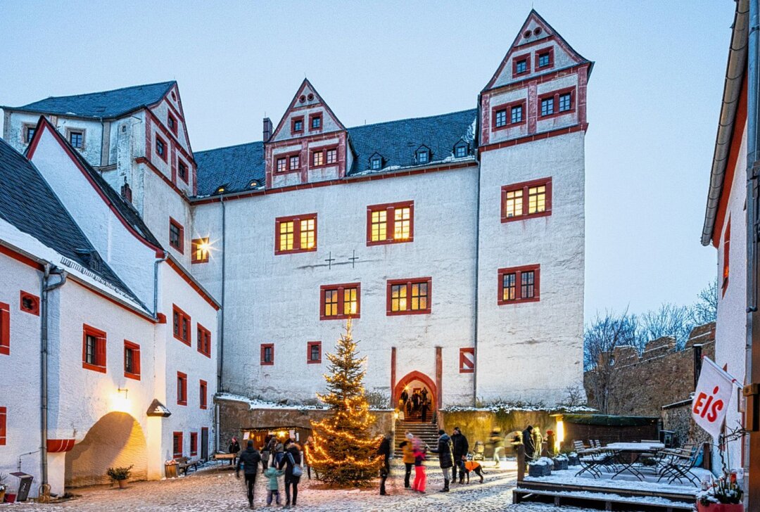 Schloss Rochsburg bittet zum Adventsmarkt - Es Weihnachtet auf Schloss Rochsburg. Foto: Dirk Hanus & Schloss Rochsburg
