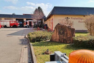 Schlüsselübergabe: Neues hochmodernes Löschfahrzeug für Rochlitz - Feuerwehrdepot in Rochlitz. Foto: Andrea Funke