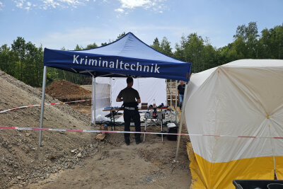 Auf einer Baustelle in Zwickau wurden menschliche Knochen gefunden. Foto: Mike Müller