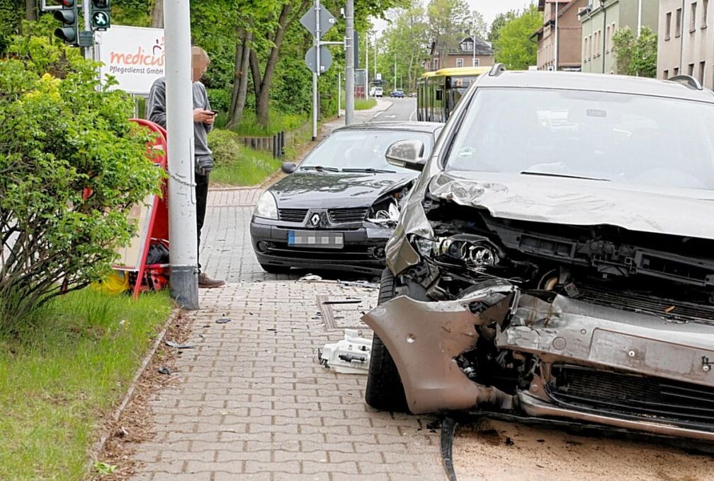 Am Mittwoch ereignete sich ein Unfall in Chemnitz-Borna. Foto: ChemPic