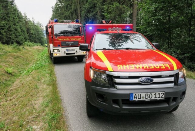 Schwerer Crash in Bockau: PKW überschlägt sich - Ein PKW kam in Bokau von der Fahrbahn ab und überschlug sich. Foto: Niko Mutschmann