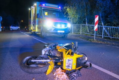 Schwerer Motorradunfall in Pöhla - 