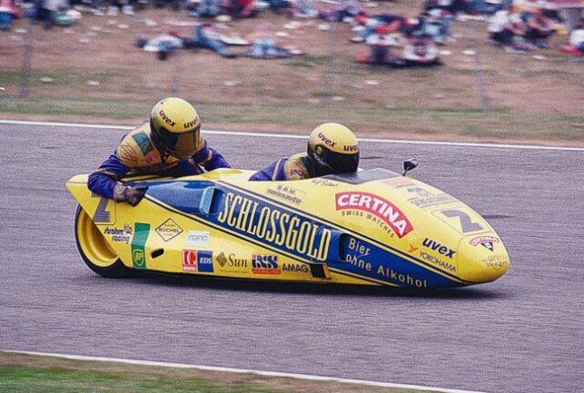 1996 feierte Rolf Biland seinen 81. und damit letzten Grand Prix-Sieg. Foto: Thorsten Horn