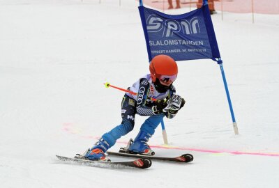 Skitty-Cup-Lauf in Carlsfeld ausgetragen - Tim Heinze vom Ski-Club Carlsfeld hat in der U10 männlich den zweiten Platz belegt. Foto: Ralf Wendland