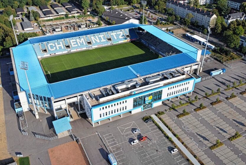 Spieltage des Chemnitzer FC wurden terminiert - Das CFC-Stadion an der Gellertstrasse. Archivfoto: Harry Härtel