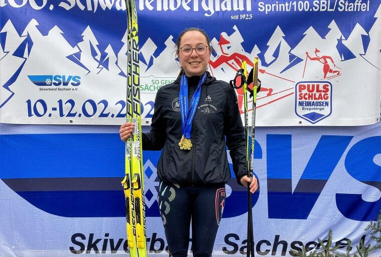 Sportler des SV Großwaltersdorf erfolgreich bei Sachsenmeisterschaft - Elena Nitzsche vom SV Großwaltersdorf wurde dreifache Sachsenmeisterin. Foto: Isabel Jakob