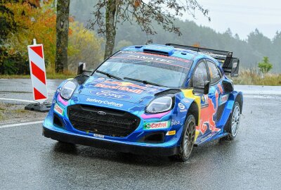 Starkes Comeback der Rallye-WM in Deutschland - Ott Tänak/Martin Järveoja rasten auf Platz drei. Foto: Thorsten Horn