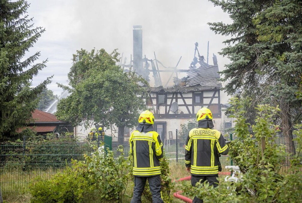 In Hohndorf kam es heute zu einem Brand. Foto: B&S/Bernd März