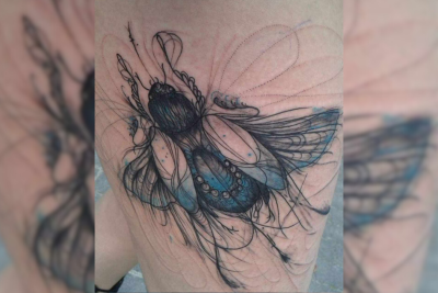 Tattoos sind Monis (36) Visitenkarte und eins leuchtet sogar im Schwarzlicht - Moni hat ein Herz für Insekten. Deshalb hat sie sich einige dieser faszinierenden Lebewesen als Tattoos verewigen lassen.