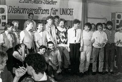 Teil 2 der FZ-Reihe: Sportlertreff im Szeneschuppen - Die DJ-Clique im Jahr 1987. Foto: Uwe Übelhauser/Archiv