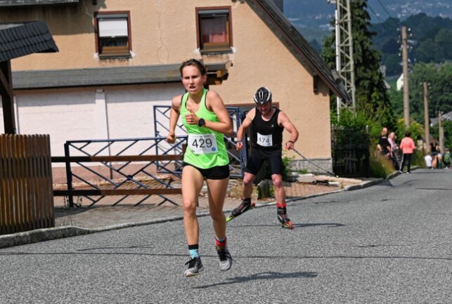 Bei den Läuferinnen hat Maja Schmidt vom Läuferbund Schwarzenberg gewonnen Foto: Ramona Schwabe