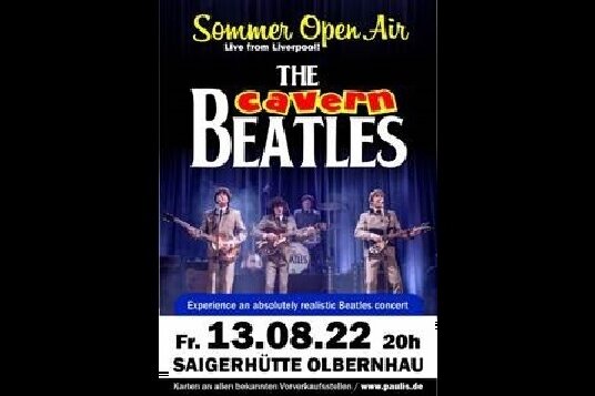 Am 13. August kommt die Beatles Tributeband "The Cavern Beatles" nach Olbernhau.