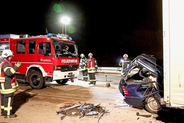 Auf der A4 bei Chemnitz ereignete sich in der Nacht auf Mittwoch ein tödlicher Unfall. Foto: Harry Härtel