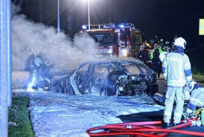 Tödlicher Verkehrsunfall: Fahrer verstirbt nach Crash mit Lichtmast - Am Donnerstagabend kam es auf der S194 zu einem tödlichen Verkehrsunfall. Foto: Roland Halkasch