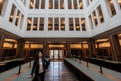 TU Chemnitz für ausgezeichnete Architektur geehrt - Die Architektur der Universitätsbibliothek wurde erneut ausgezeichnet. Foto: Ralph Kunz 