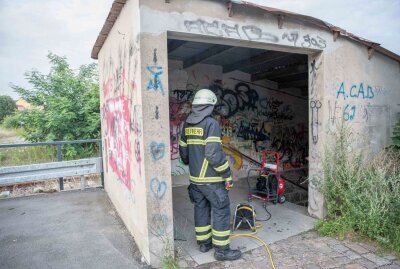 Tunnelbrand in Freiberg: Ermittlungen aufgenommen - Tunnelbrand in Freiberg. Foto: Marcel Schlenkrich