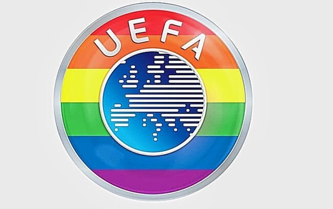 UEFA färbt nun das eigene Logo in Regenbogenfarben - UEFA färbt nun das eigene Logo in Regenbogenfarben Foto: UEFA