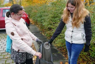 Umweltaktion des Zschopauer Jugendclubs kommt gut an - In den Büschen fanden die Teilnehmer viele Plastikbehälter. Foto: Andreas Bauer