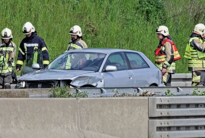 Unfall auf A4: Fahrer mit 3,4 Promille unterwegs - Am Montagnachmittag kam es auf der A4 zu einem Unfall. Foto: Andreas Kretschel