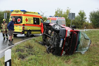An der Anschlussstelle Nossen-Ost kam es am Freitag zu einem Verkehrsunfall. Foto: Roland Halkasch