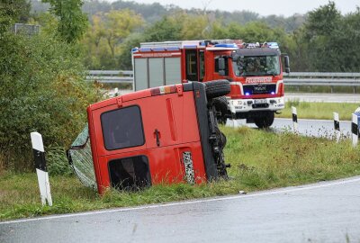 An der Anschlussstelle Nossen-Ost kam es am Freitag zu einem Verkehrsunfall. Foto: Roland Halkasch