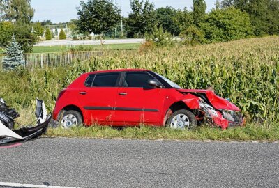 Unfall in Bautzen: Zwei Personen schwer verletzt - Am Montagnachmittag kam es in Bautzen zu einem schweren Unfall. Foto: Lausitznews.de/ Jens Kaczmarek