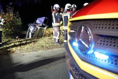 Am Montagabend kam es auf der S 270 zwischen Beierfeld und Grünhain zu einem Verkehrsunfall bei dem zwei Personen verletzt wurden. Foto: Niko Mutschmann