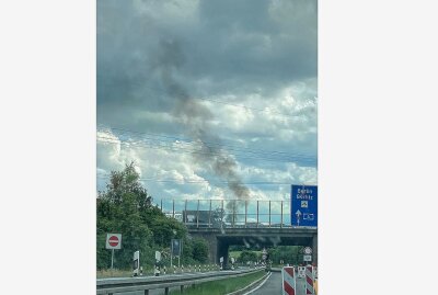 Unfall mit Brandentwicklung auf der A4 bei Dresden - Bei Dresden kam es zu einem Unfall auf der A4. Foto: Isabel Batke