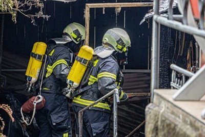 Unkrautentfernung löst Großalarm aus: 40 Kameraden im Einsatz - Großalarm für Feuerwehren in Auerbach am Samstagvormittag gegen 10.45 Uhr. Foto: David Rötzschke