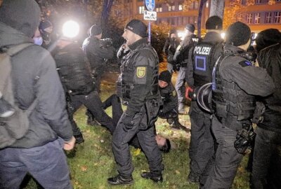 Proteste gegen die Politik der Bundesregierung findet man während des "Heißen Herbstes" in Sachsen. Foto: Bernd März