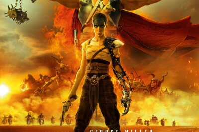 Unverwüstliche Unterhaltung - Das Kinoplakat verrät es: Auch in "Furiosa: A Mad Max Saga" geht es im Ödland explosiv zur Sache.