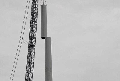 Update: Arbeiten für größtes Windrad in Mittelsachsen schreiten voran - Der Bau im Windpark geht weiter. Foto: Andrea Funke