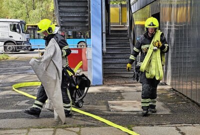 Update: Feuerwehreinsatz im Chemnitzer Zentrum: Was ist passiert? - Einsatzkräfte Vorort. Foto: Harry Härtel