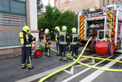 Update: Kellerbrand in Ebersdorf: Verdacht auf Brandstiftung - Die Feuerwehr wurde am Freitag zu einem Kellerbrand in die Frankenberger Straße gerufen. Foto: Harry Härtel