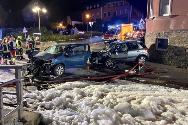In Lauter-Bernsbach kam es zu einem schweren Verkehrsunfall. 