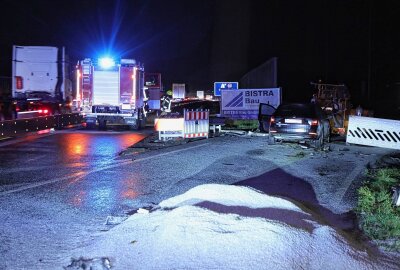 Auf der A4 kam es zu einem schweren Unfall. Foto: Roland Halkasch