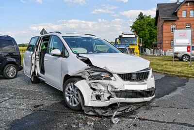 Zu einem Verkehrsunfall kam es am Montagnachmittag in Kittlitz. Foto: LausitzNews