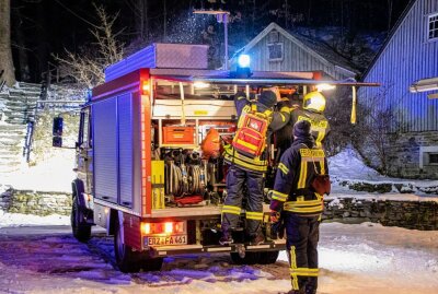 Vermisstensuche im Erzgebirge - Im Erzgebirge probte die Feuerwehr den Ernstfall. Foto: André März