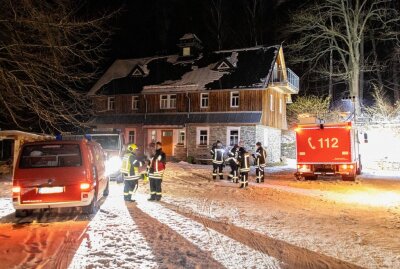Vermisstensuche im Erzgebirge - Im Erzgebirge probte die Feuerwehr den Ernstfall. Foto: André März
