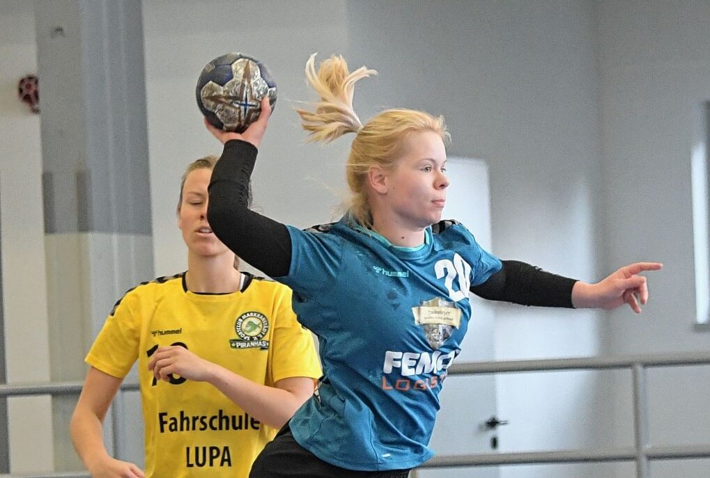 Die HSV-Frauen - im Bild Christin Viehweger - haben am Wochenende gleich zwei Spiele zu bestreiten. Foto: Ralf Wendland