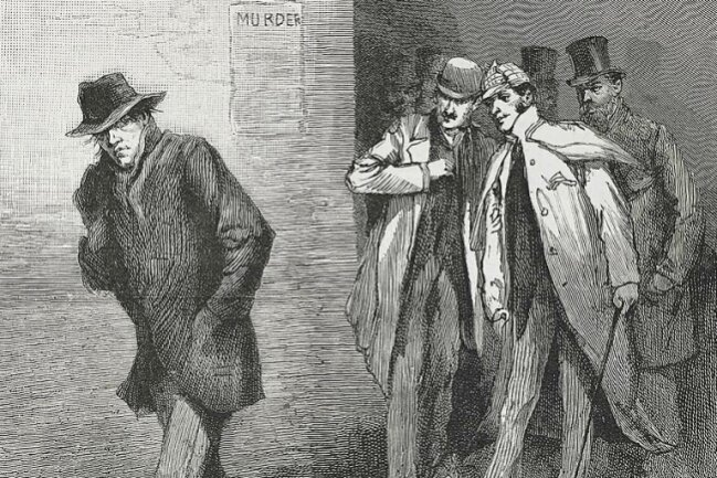 Vor 135 Jahren mordete Jack The Ripper das erste Mal - Künstlerische Darstellung Jack the Rippers aus der Illustrated London News vom 13. Oktober 1888.