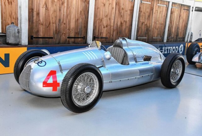 Vor 90 Jahren wurde die Auto Union gegründet - Der legendäre Auto Union Grand Prix Rennwagen Typ D von 1938 ist ebenfalls im Horch-Museum zu bestaunen. Foto: Thorsten Horn
