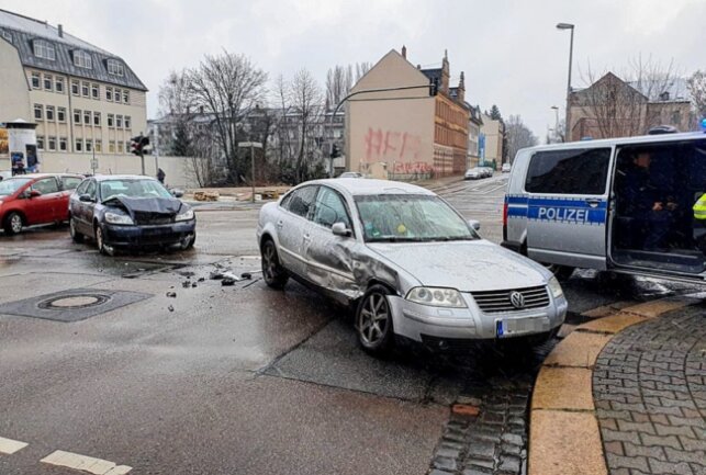 Im Lutherviertel kam es heute zu einem Unfall. Foto: Harry Härtel/Haertelpress