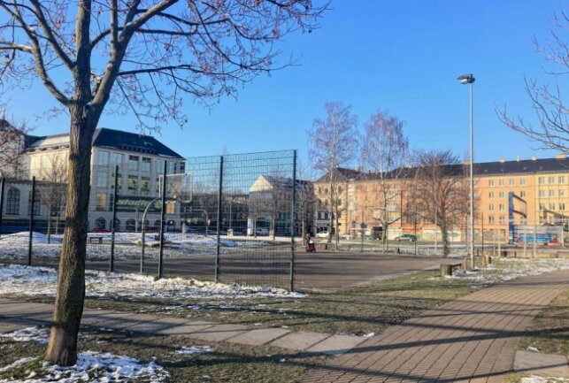 Was sich fünf Stadtrats-Fraktionen für den Chemnitzer Haushalt vornehmen - Im Konkordiapark soll ein neuer Basketballplatz angeschoben werden. Foto: Steffi Hofmann
