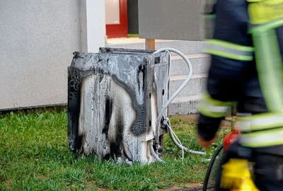 Waschmaschinenbrand in der Annaberger Straße - Waschmaschinenbrand in der Annaberger Straße. Foto: Harry Härtel