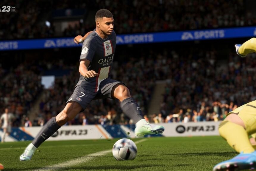 Kylian Mbappé von Paris Saint-Germain schaffte es nur auf Platz 4 des "FIFA 23"-Rankings.